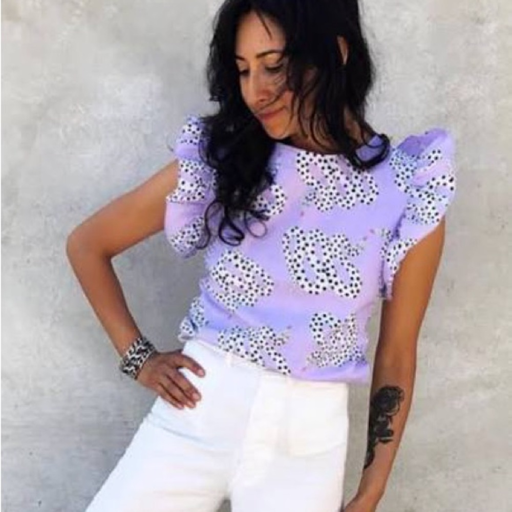 Nooworks ruffle top in micotti snake